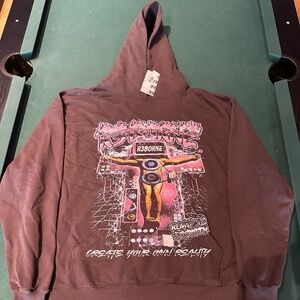BRAND NEW REBORNE - OWN REALITY HOODIE Grey Sz XXL